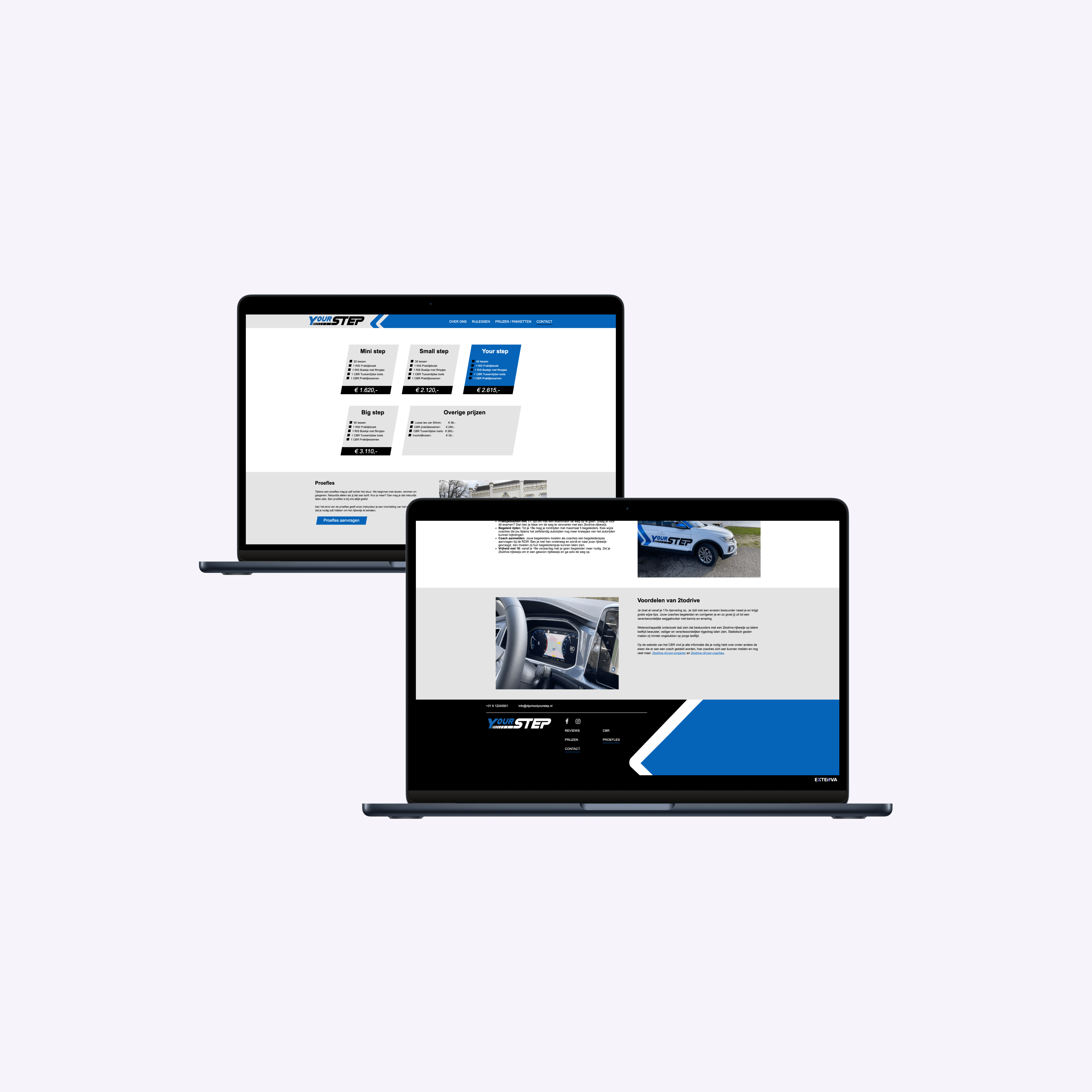 Website Rijschool Your Step